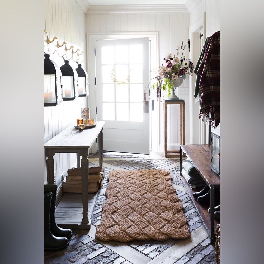 NEW Anthropologie Knot Weave Doormat EXTENDED